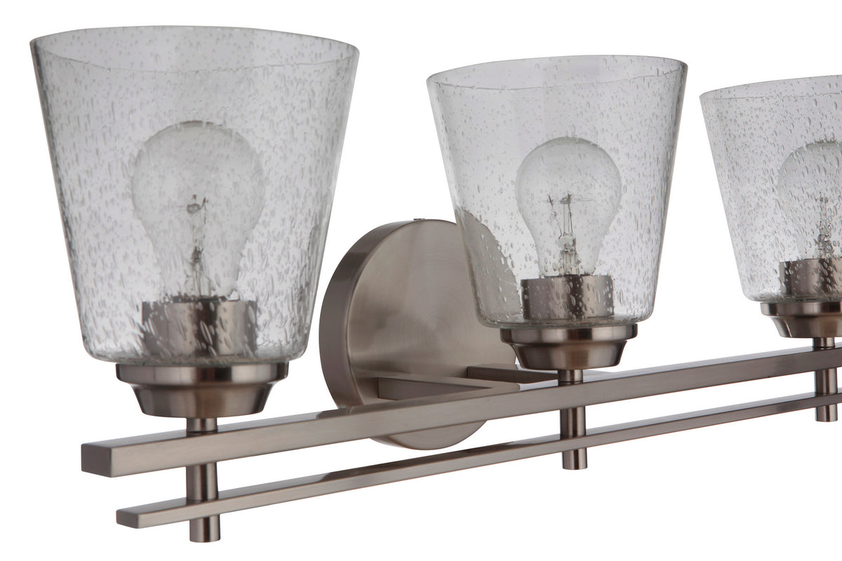 Craftmade - 19624BNK3 - Three Light Vanity - Drake - Brushed Polished Nickel
