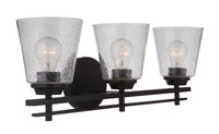 Craftmade - 19624FB3 - Three Light Vanity - Drake - Flat Black