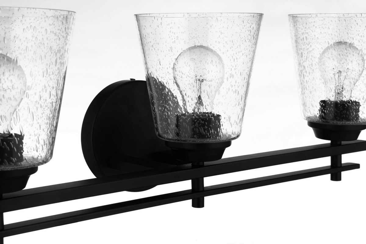 Craftmade - 19624FB3 - Three Light Vanity - Drake - Flat Black