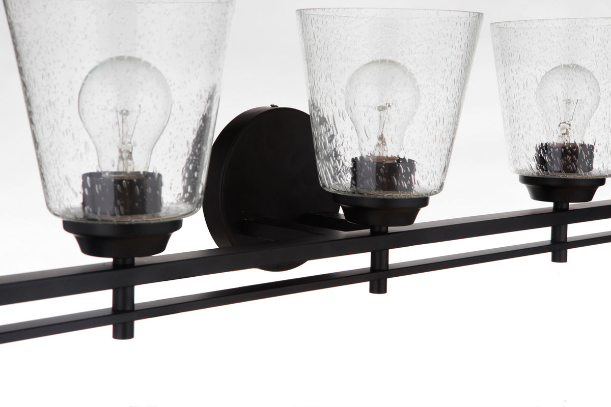 Craftmade - 19642FB5 - Five Light Vanity - Drake - Flat Black