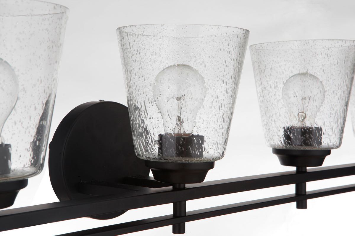 Craftmade - 19642FB5 - Five Light Vanity - Drake - Flat Black