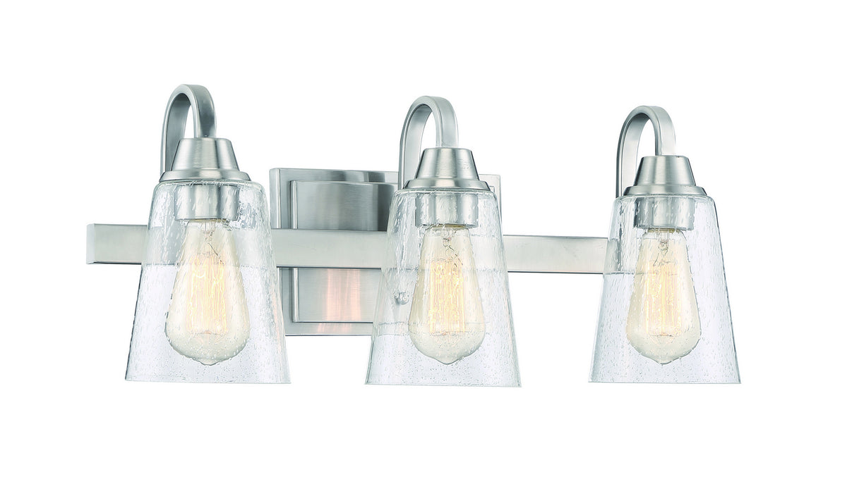 Craftmade - 41903-BNK-CS - Three Light Vanity - Grace - Brushed Polished Nickel