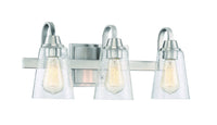 Craftmade - 41903-BNK-CS - Three Light Vanity - Grace - Brushed Polished Nickel