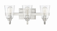Craftmade - 41903-BNK-CS - Three Light Vanity - Grace - Brushed Polished Nickel