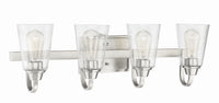 Craftmade - 41904-BNK-CS - Four Light Vanity - Grace - Brushed Polished Nickel