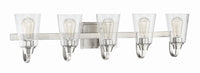 Craftmade - 41905-BNK-CS - Five Light Vanity - Grace - Brushed Polished Nickel