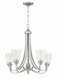 Craftmade - 41925-BNK-CS - Five Light Chandelier - Grace - Brushed Polished Nickel