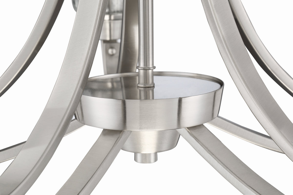 Craftmade - 41925-BNK-CS - Five Light Chandelier - Grace - Brushed Polished Nickel