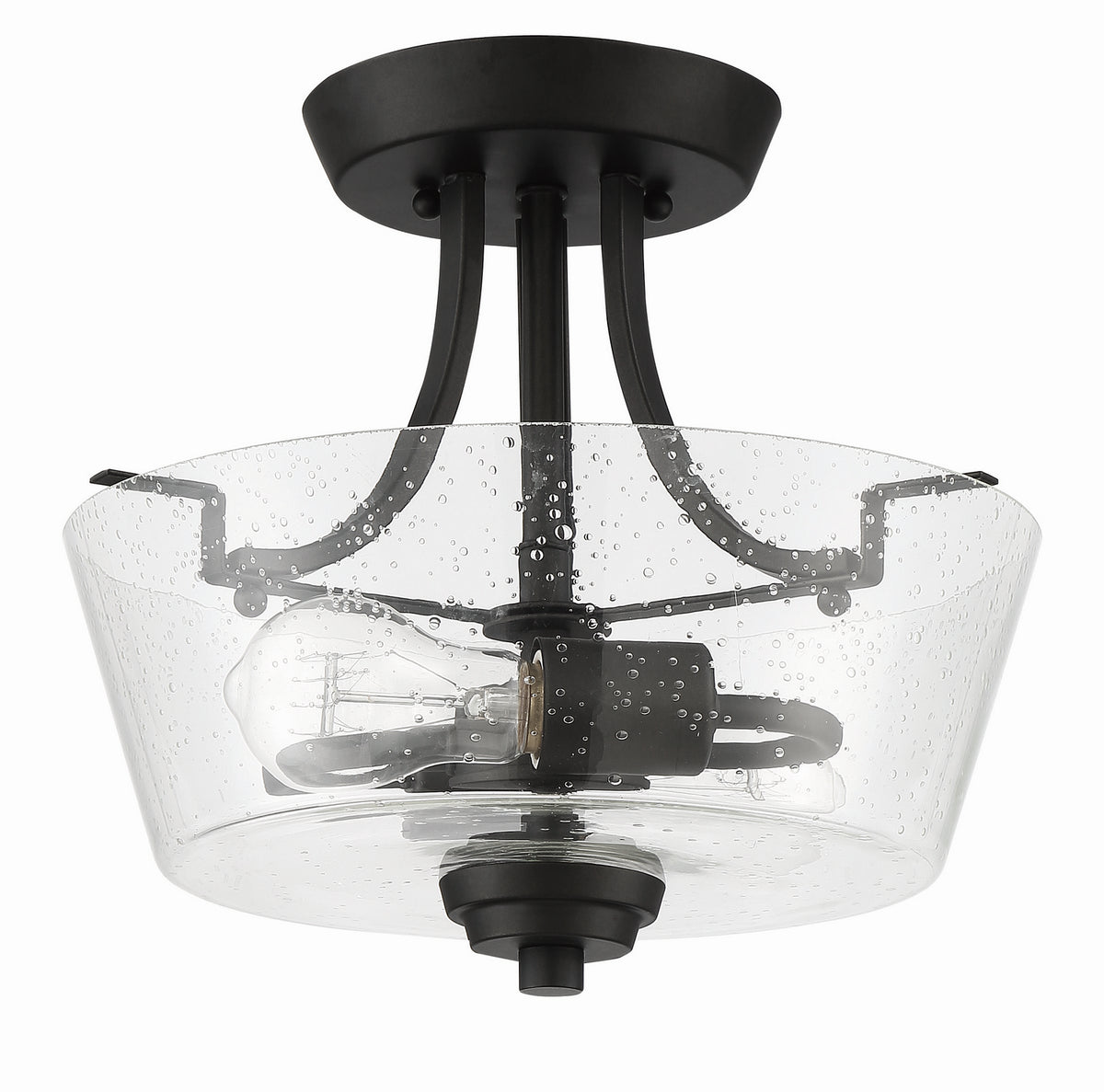 Craftmade - 41952-ESP-CS - Two Light Semi Flush Mount Convertible - Grace - Espresso