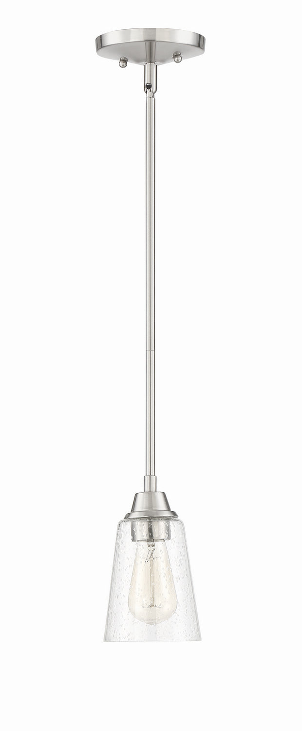 Craftmade - 41991-BNK-CS - One Light Mini Pendant - Grace - Brushed Polished Nickel