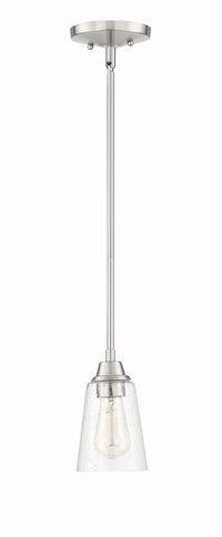 Craftmade - 41991-BNK-CS - One Light Mini Pendant - Grace - Brushed Polished Nickel