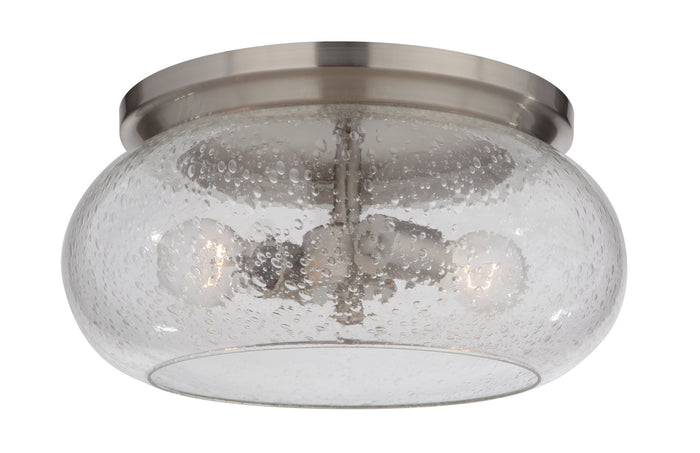 Craftmade Two Light Flushmount from the Serene collection in Brushed Polished Nickel finish
