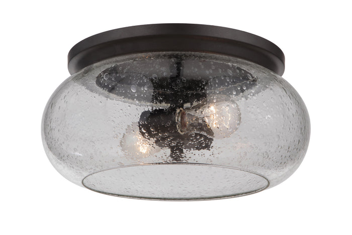 Craftmade Two Light Flushmount from the Serene collection in Espresso finish