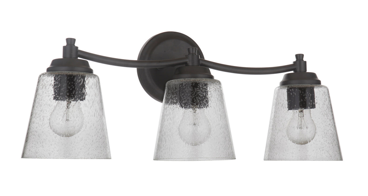 Craftmade - 50203-FB - Three Light Vanity - Tyler - Flat Black