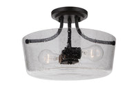 Craftmade - 50252-FB - Two Light Semi Flush Mount - Tyler - Flat Black