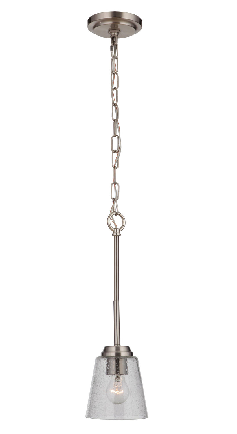 Craftmade - 50291-BNK - One Light Mini Pendant - Tyler - Brushed Polished Nickel