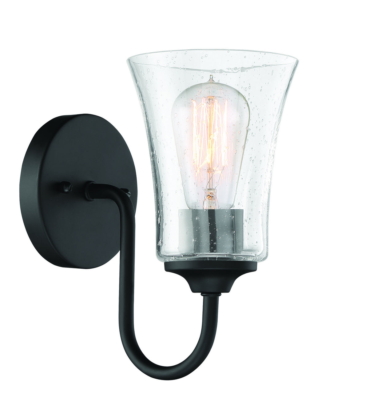 Craftmade - 50401-FB - One Light Wall Sconce - Gwyneth - Flat Black