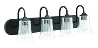 Craftmade - 50404-FB - Four Light Vanity - Gwyneth - Flat Black