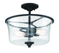 Craftmade - 50452-FB - Two Light Convertible Semi Flush - Gwyneth - Flat Black