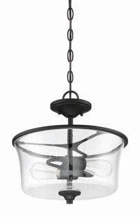 Craftmade - 50452-FB - Two Light Convertible Semi Flush - Gwyneth - Flat Black