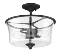 Craftmade - 50452-FB - Two Light Convertible Semi Flush - Gwyneth - Flat Black