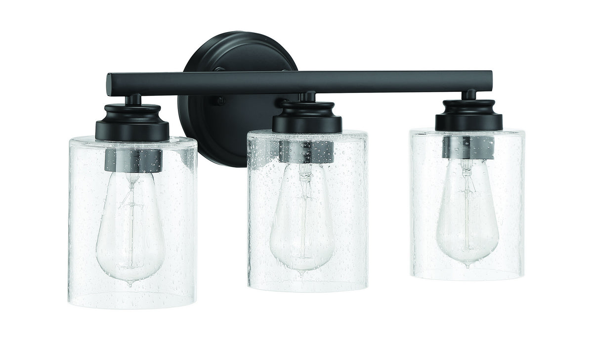 Craftmade - 50503-FB - Three Light Vanity - Bolden - Flat Black