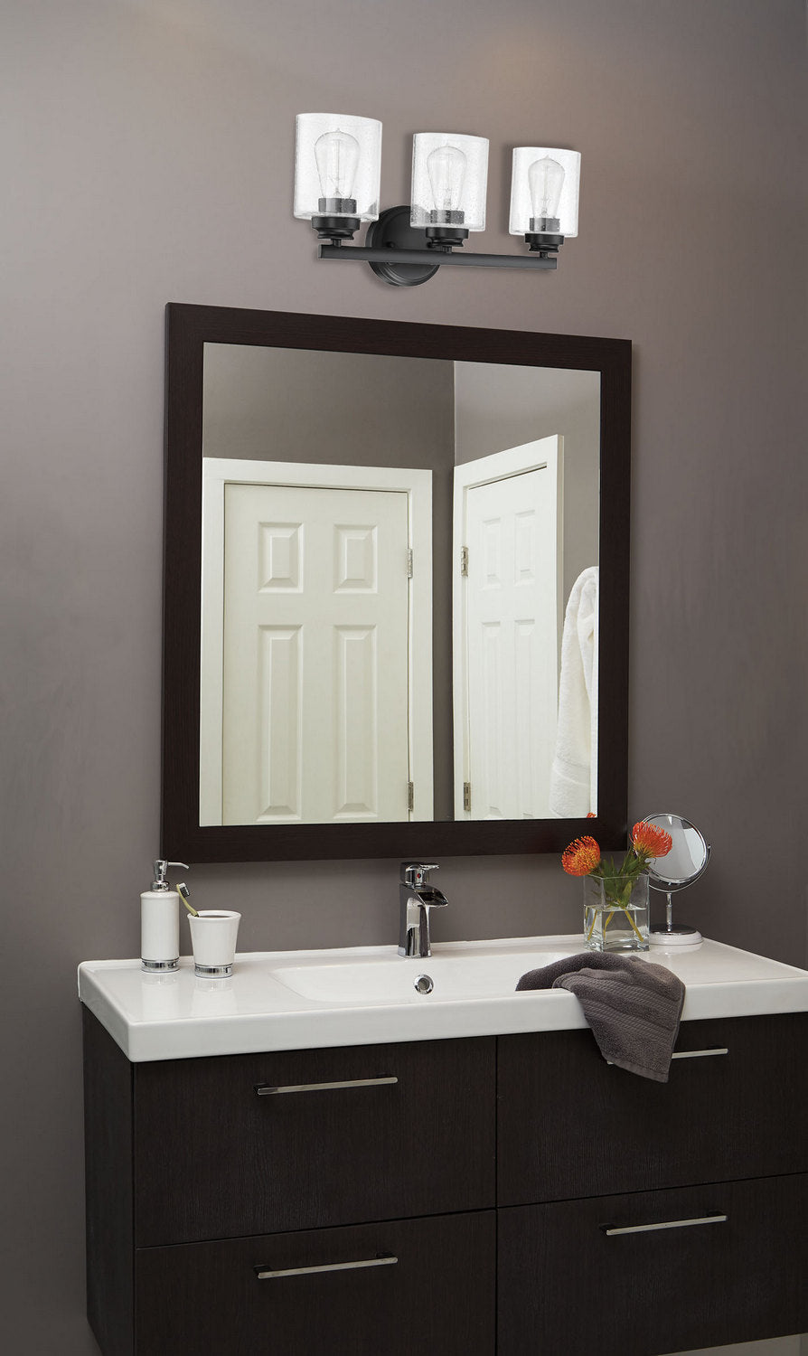 Craftmade - 50503-FB - Three Light Vanity - Bolden - Flat Black