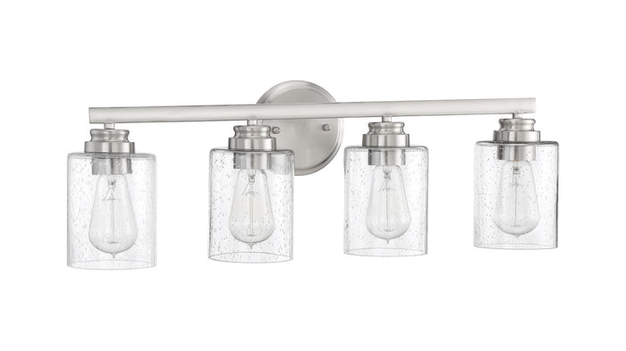 Craftmade Four Light Vanity from the Bolden collection in Brushed Polished Nickel finish
