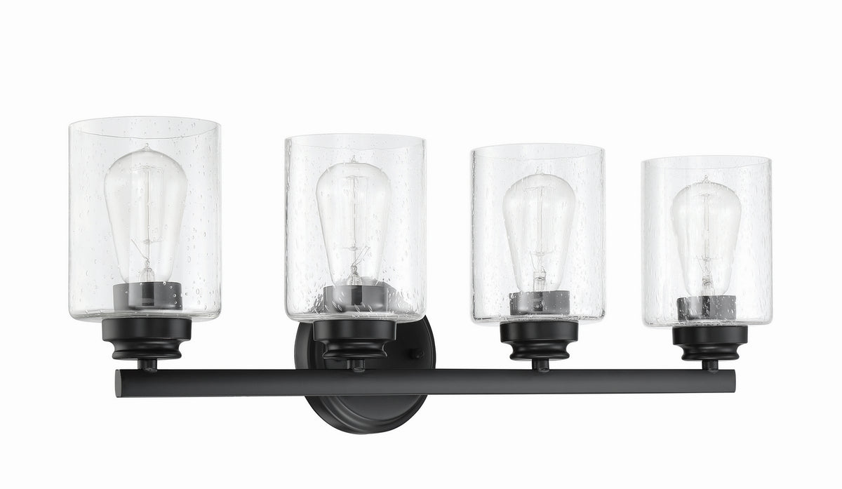 Craftmade - 50504-FB - Four Light Vanity - Bolden - Flat Black