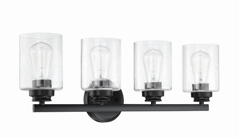 Craftmade - 50504-FB - Four Light Vanity - Bolden - Flat Black