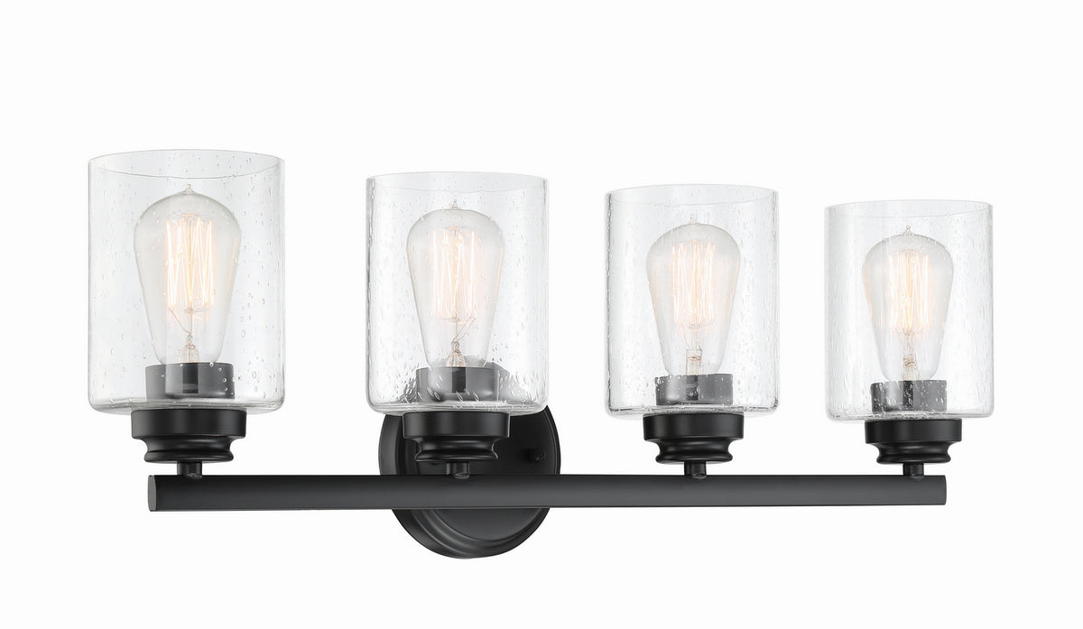Craftmade - 50504-FB - Four Light Vanity - Bolden - Flat Black