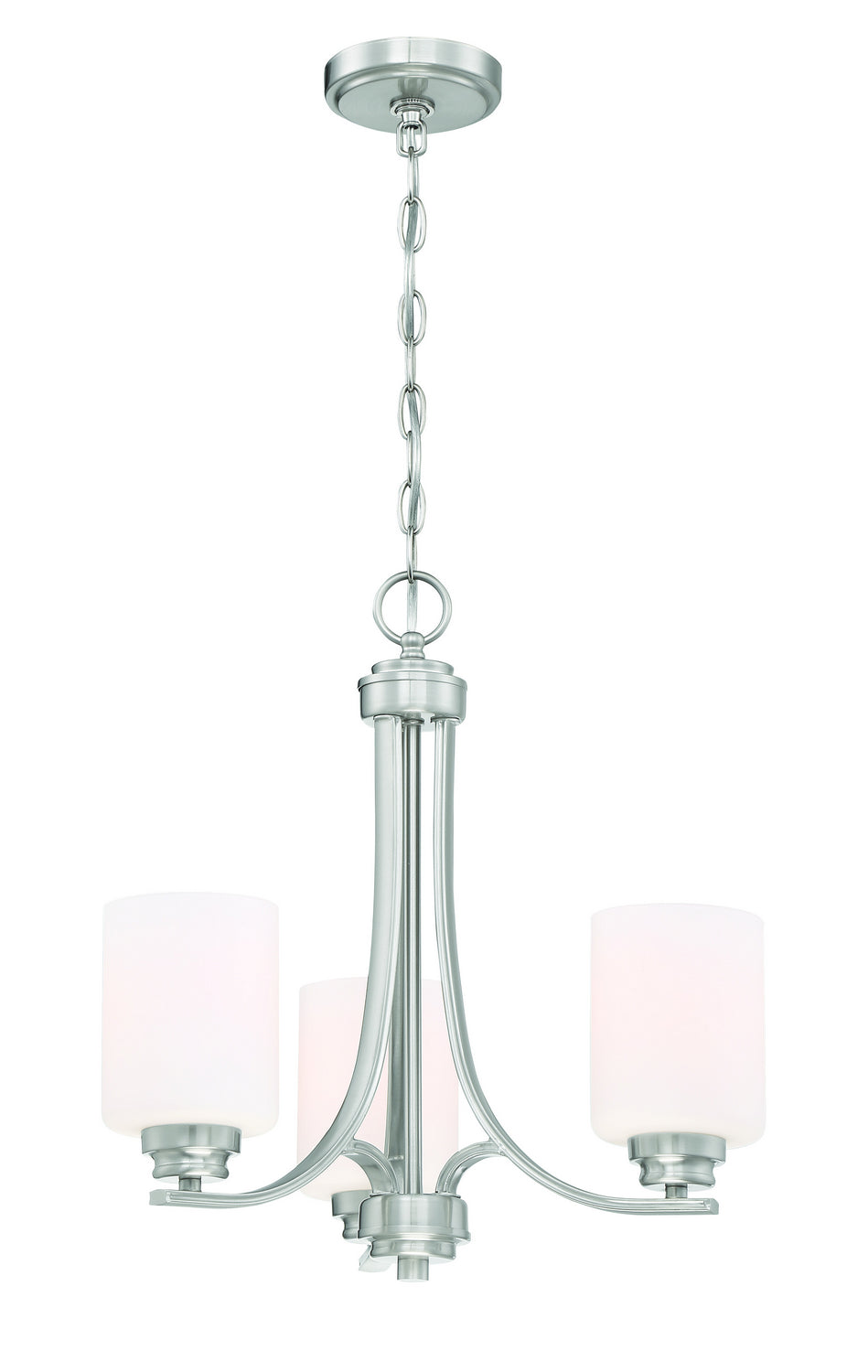 Craftmade - 50523-BNK-WG - Three Light Chandelier - Bolden - Brushed Polished Nickel