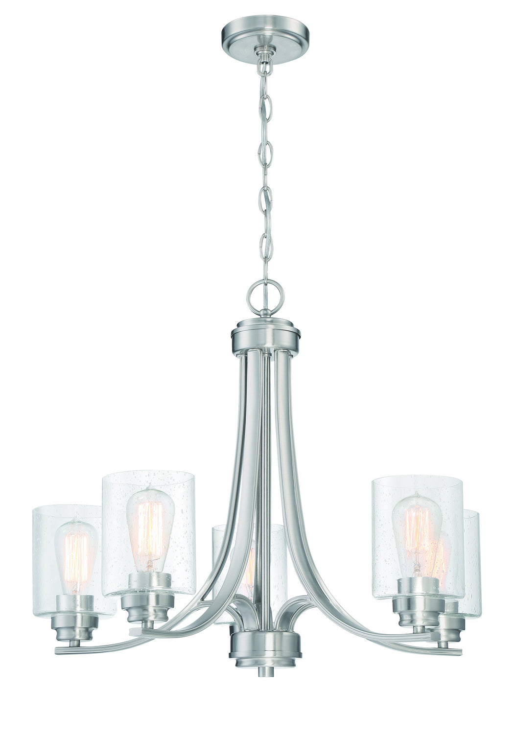 Craftmade - 50525-BNK - Five Light Chandelier - Bolden - Brushed Polished Nickel