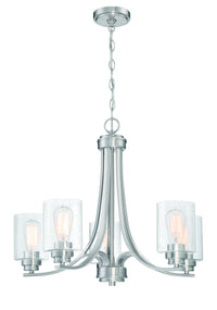 Craftmade - 50525-BNK - Five Light Chandelier - Bolden - Brushed Polished Nickel