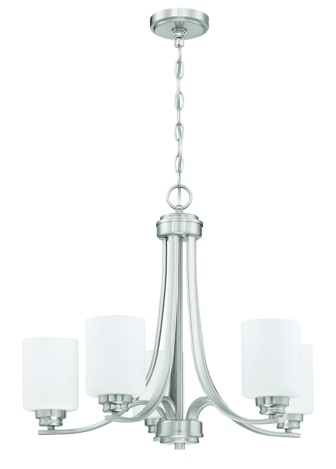 Craftmade - 50525-BNK-WG - Five Light Chandelier - Bolden - Brushed Polished Nickel