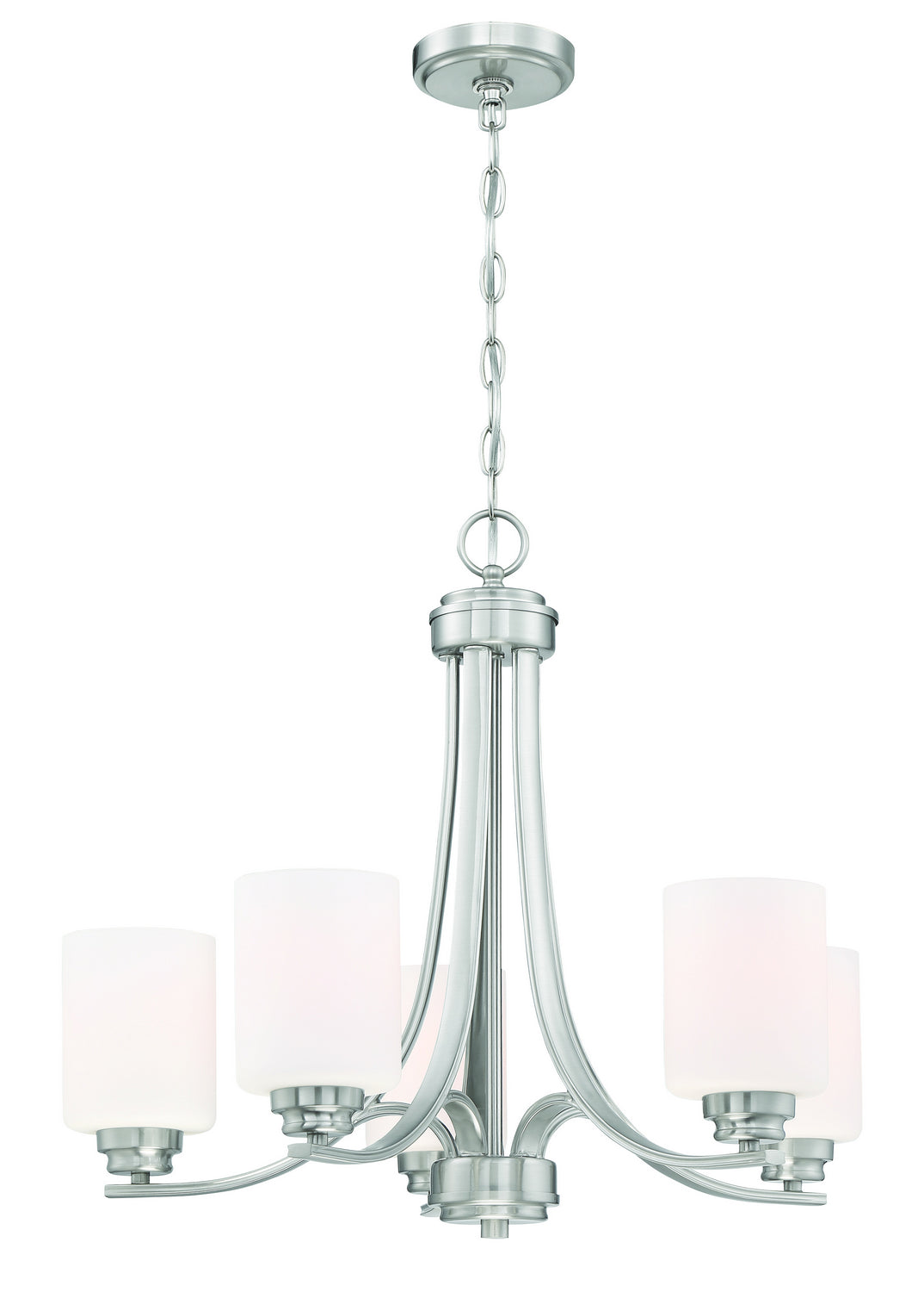 Craftmade - 50525-BNK-WG - Five Light Chandelier - Bolden - Brushed Polished Nickel