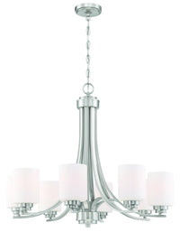 Craftmade - 50528-BNK-WG - Eight Light Chandelier - Bolden - Brushed Polished Nickel