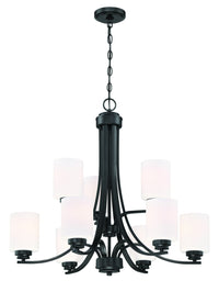 Craftmade - 50529-FB-WG - Nine Light Chandelier - Bolden - Flat Black