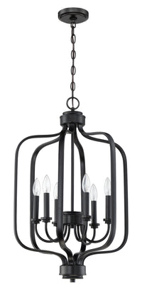 Craftmade - 50536-FB - Six Light Foyer Pendant - Bolden - Flat Black