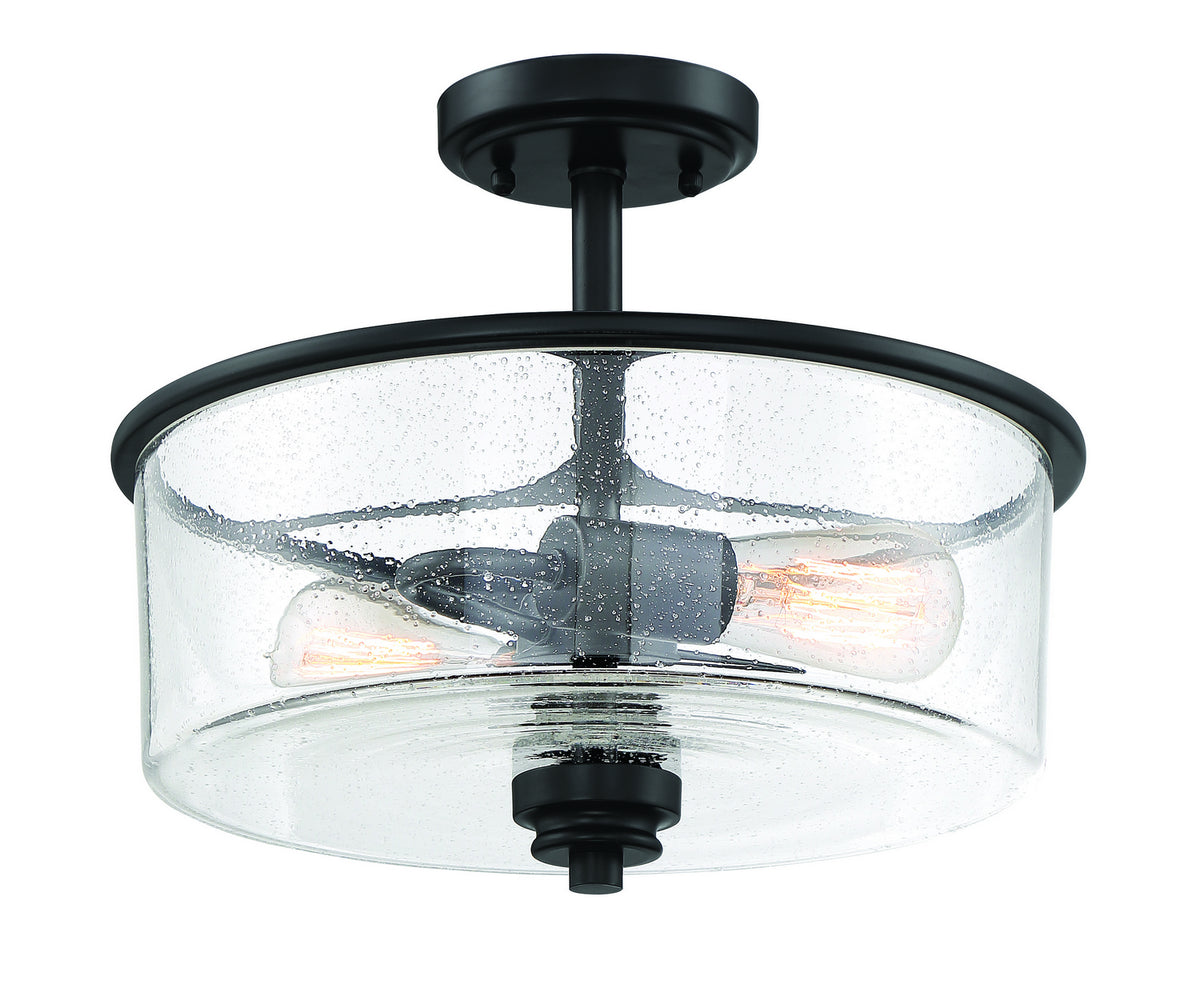 Craftmade - 50552-FB - Two Light Convertible Semi Flush - Bolden - Flat Black