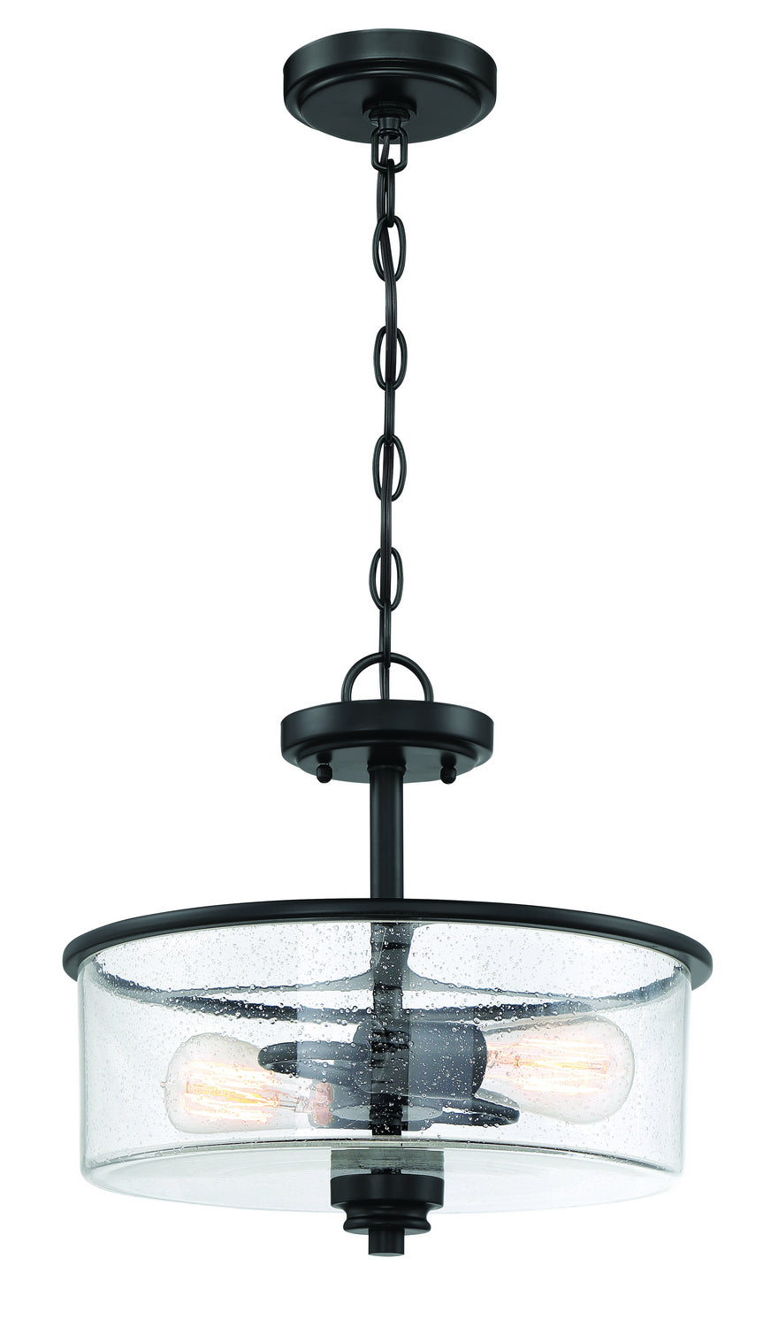 Craftmade - 50552-FB - Two Light Convertible Semi Flush - Bolden - Flat Black