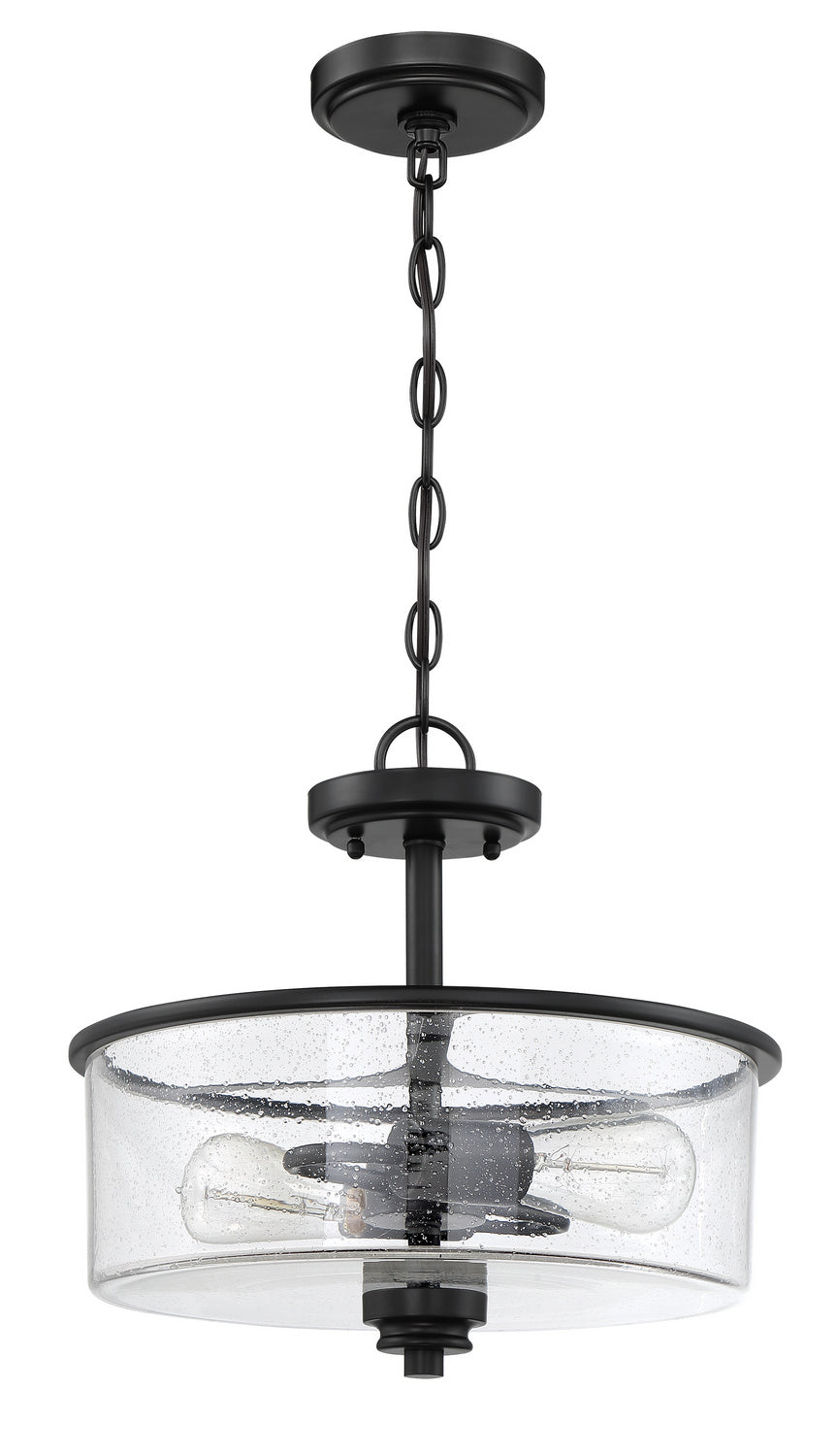 Craftmade - 50552-FB - Two Light Convertible Semi Flush - Bolden - Flat Black