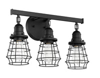 Craftmade - 50603-FB - Three Light Vanity - Thatcher - Flat Black
