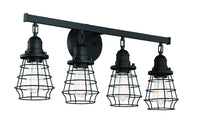 Craftmade - 50604-FB - Four Light Vanity - Thatcher - Flat Black