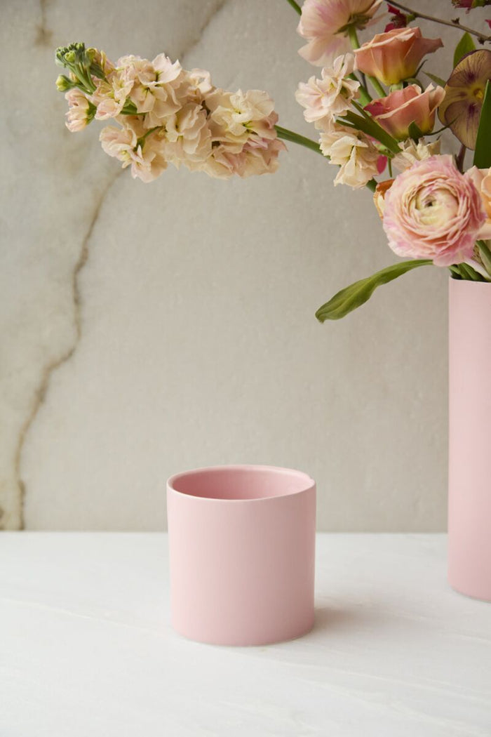 Design Shop Pink Brooklyn Collection, 3.25" X 3.5", Set of 4.