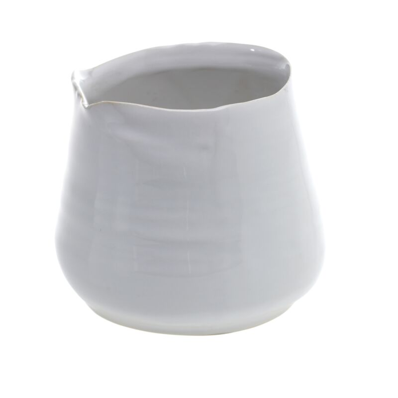 Design Shop White Tegan Collection Pot, 3.25" X 3", Set of 4.