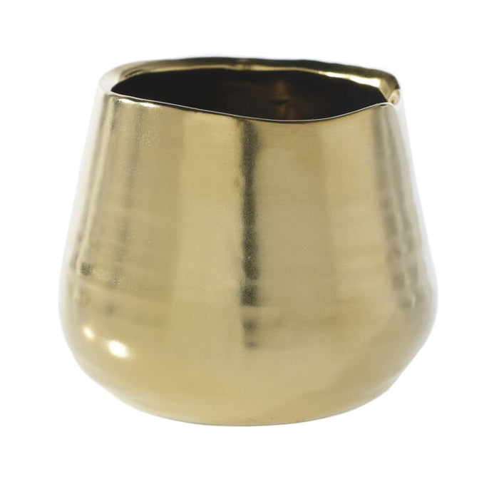 Design Shop Gold Tegan Collection Pot, 3.25" X 3", Set of 4.