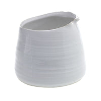Design Shop White Tegan Collection Pot, 5.5" X 4.5".