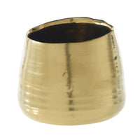 Design Shop Gold Tegan Collection Pot, 5.5" X 4.5".