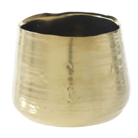Design Shop Gold Tegan Collection Pot, 7.25" X 5.5".